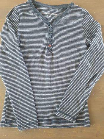 Tee shirt manches longues 9 ans marinière Under the moon