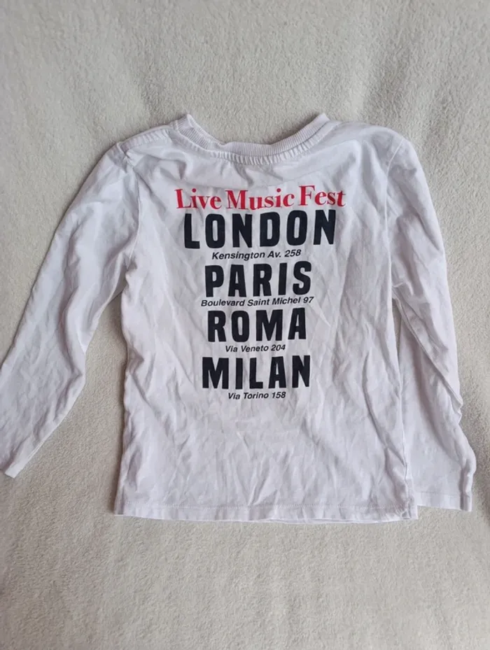 T-shirt manches longues tex 5-6 ans - photo numéro 3