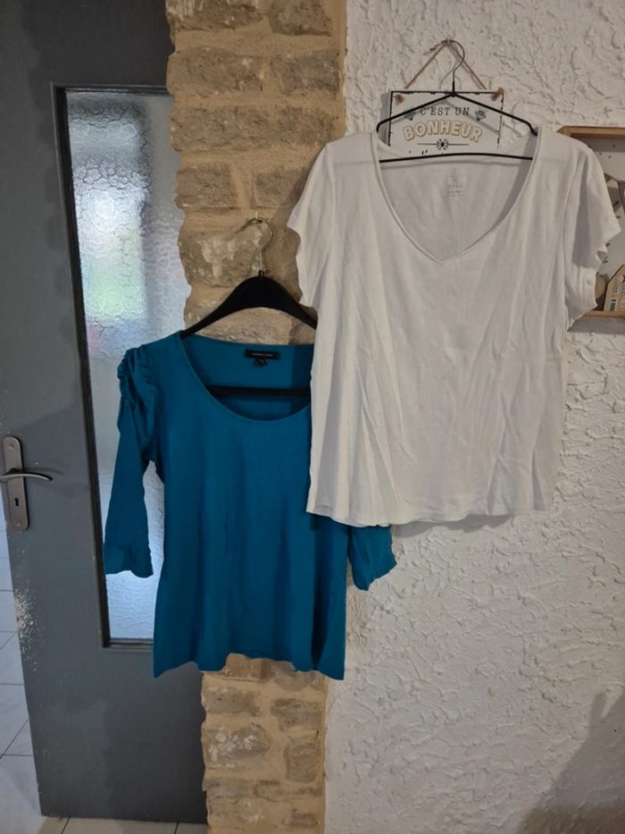 Lot de 2 Tee-shirt basics taille 44/46
