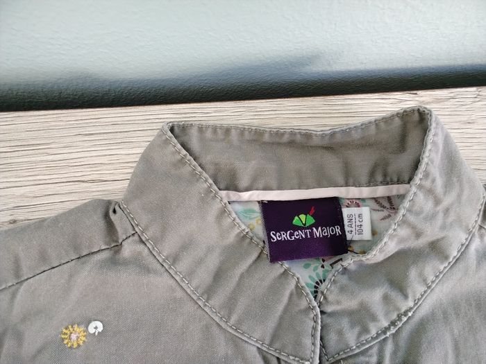Veste mi-saison brodée fleurie fille 4 ans - photo numéro 4