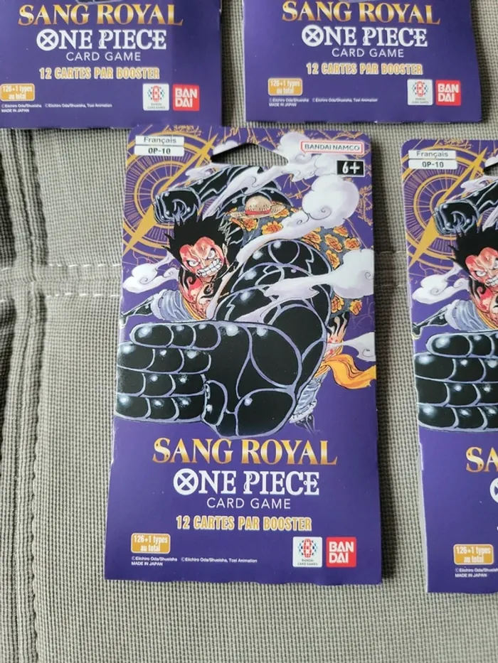 Lot de 5 boosters One Piece OP 10 Sang Royal - photo numéro 2