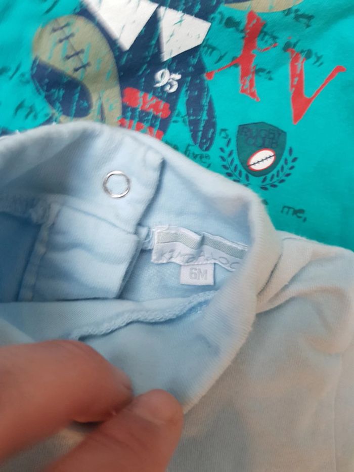 Lot de tshirt épais chaud garçon 6mois - photo numéro 4