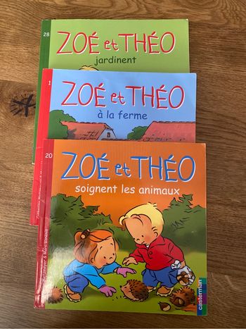 3 livres Zoé et Théo - Casterman