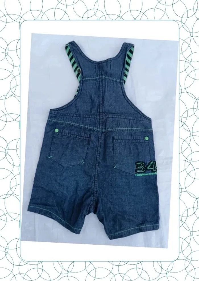 Salopette-short 9 mois Orchestra bébé - photo numéro 3