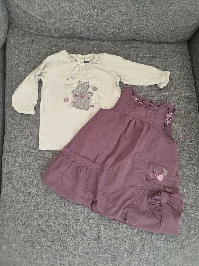 Ensemble robe t shirt manches longues sergent major 6 mois