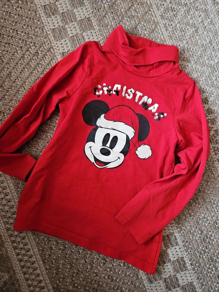Pull col roulé garçon mickey