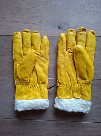 Gants en cuir fourrés neufs