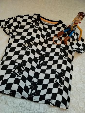 Tee shirt damier skate 8ans