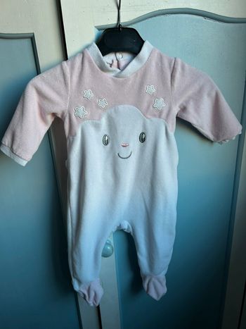 Pyjama hiver, nuage , 6 mois