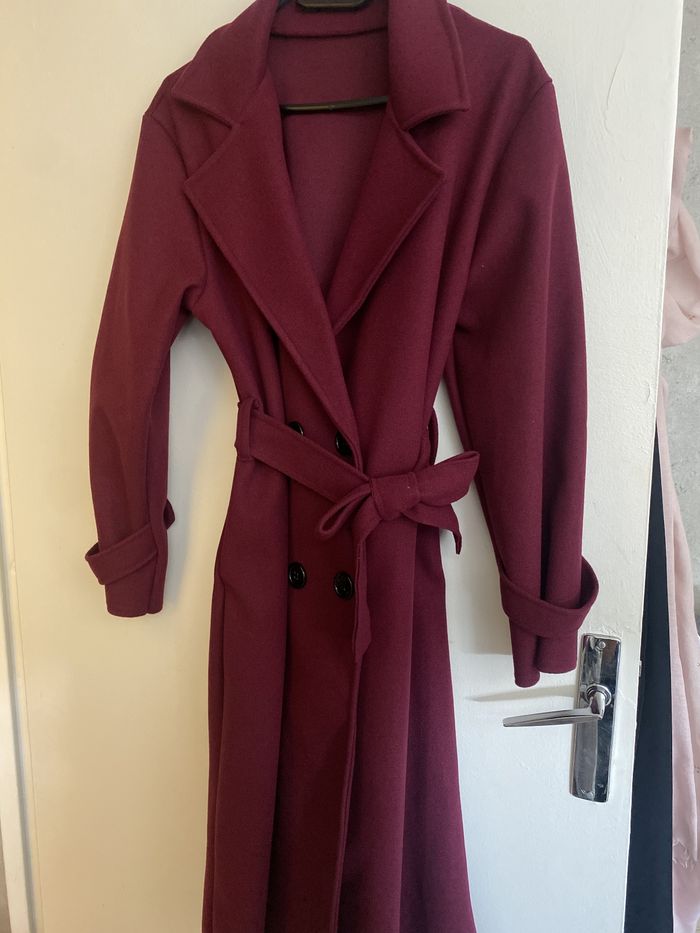 Manteau bordeaux - photo numéro 2