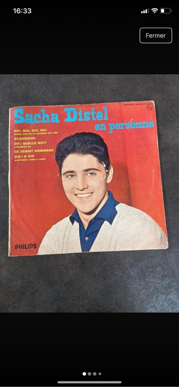 Vinyle 33 tours Sacha Distel en personne