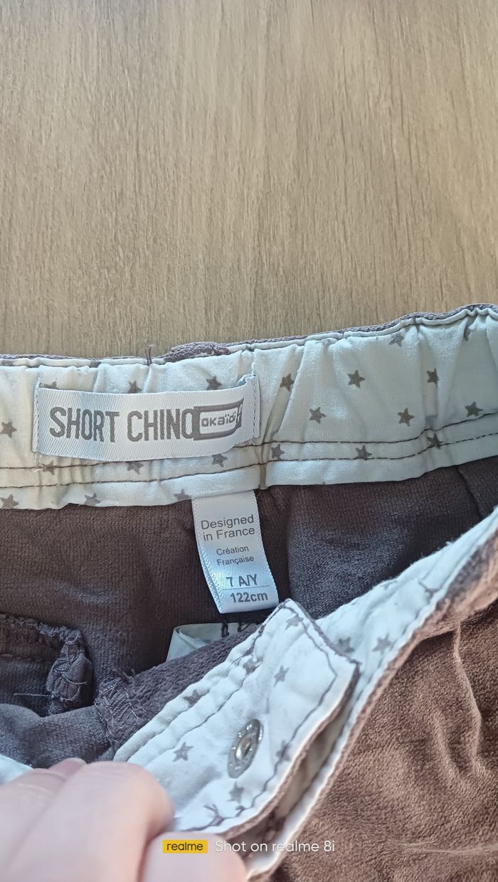 Short velours okaidi