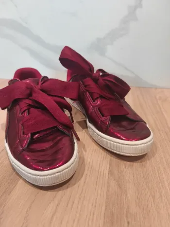 Baskets Puma Heart rouges vernies – Pointure 38