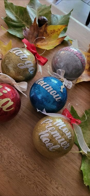 Boule de Noël personnalisées