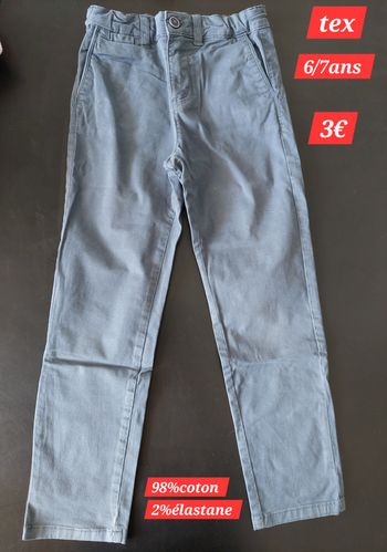 Pantalon léger garçon 6/7ans