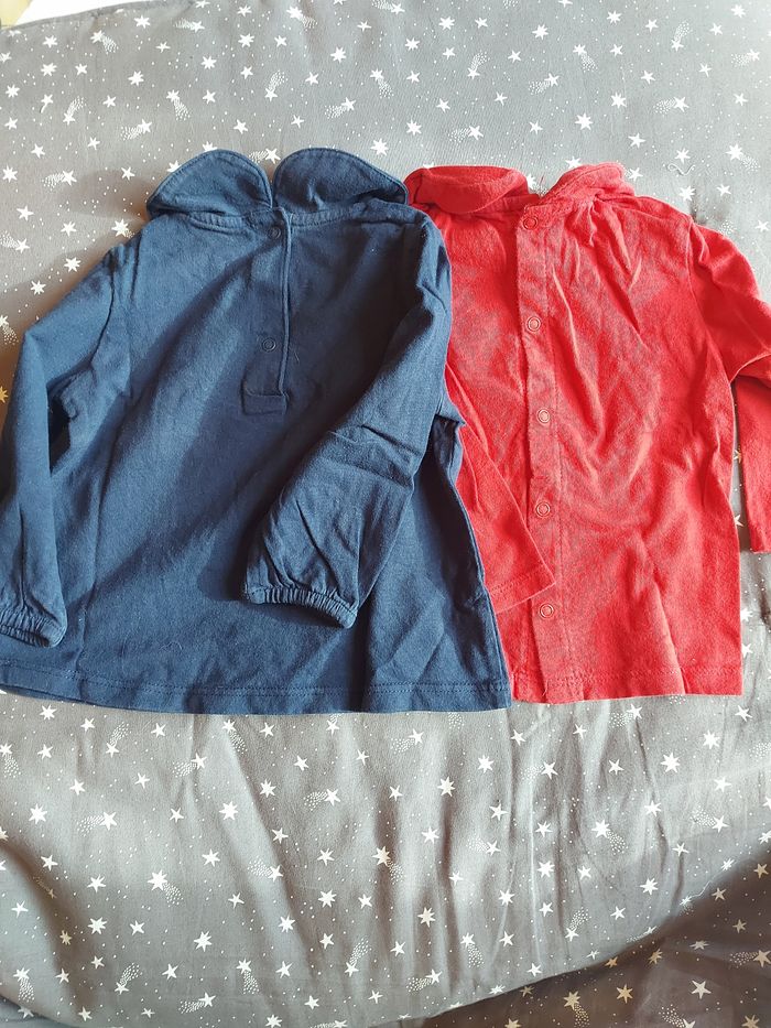 Lot t-shirt-shirt manche longue - photo numéro 2