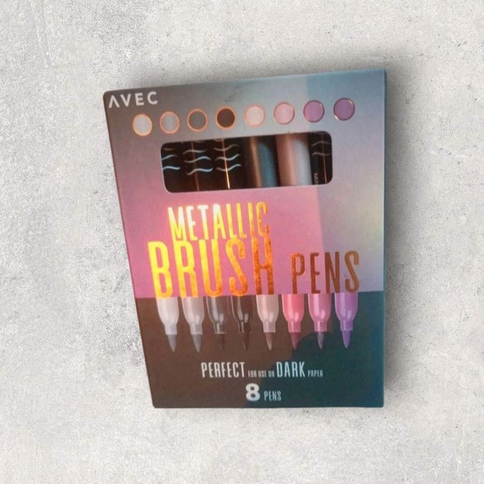 Feutres pinceaux métalliques ✨