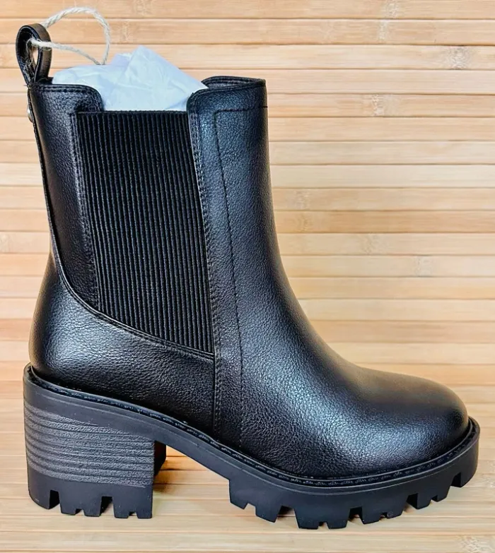 Bottines pour femme noires Jomix 37 – semelles compensées crantées – tendance automne hiver - photo numéro 2