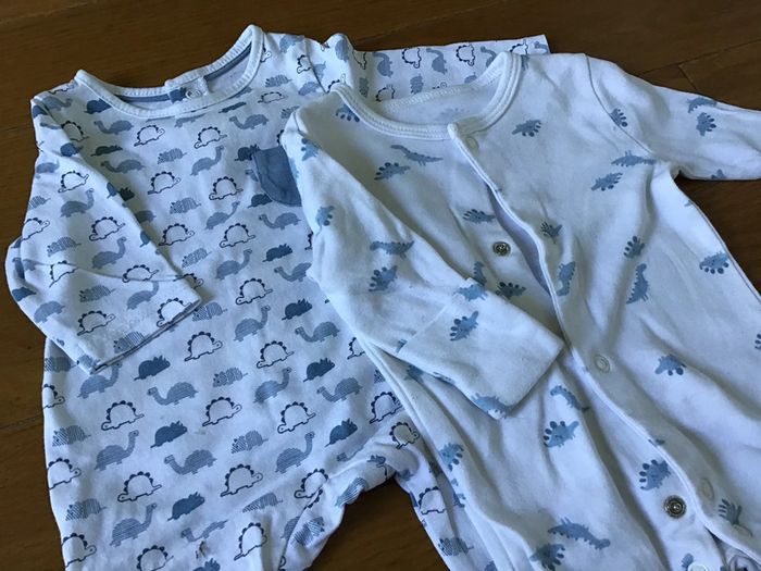Pyjamas coton 1mois - photo numéro 2