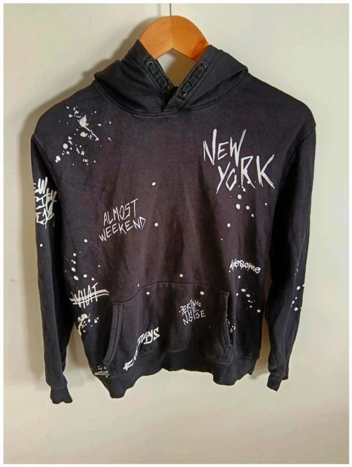 C16 sweat noir H&M 13-14 ans