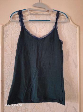 Débardeur vert foncé t.M