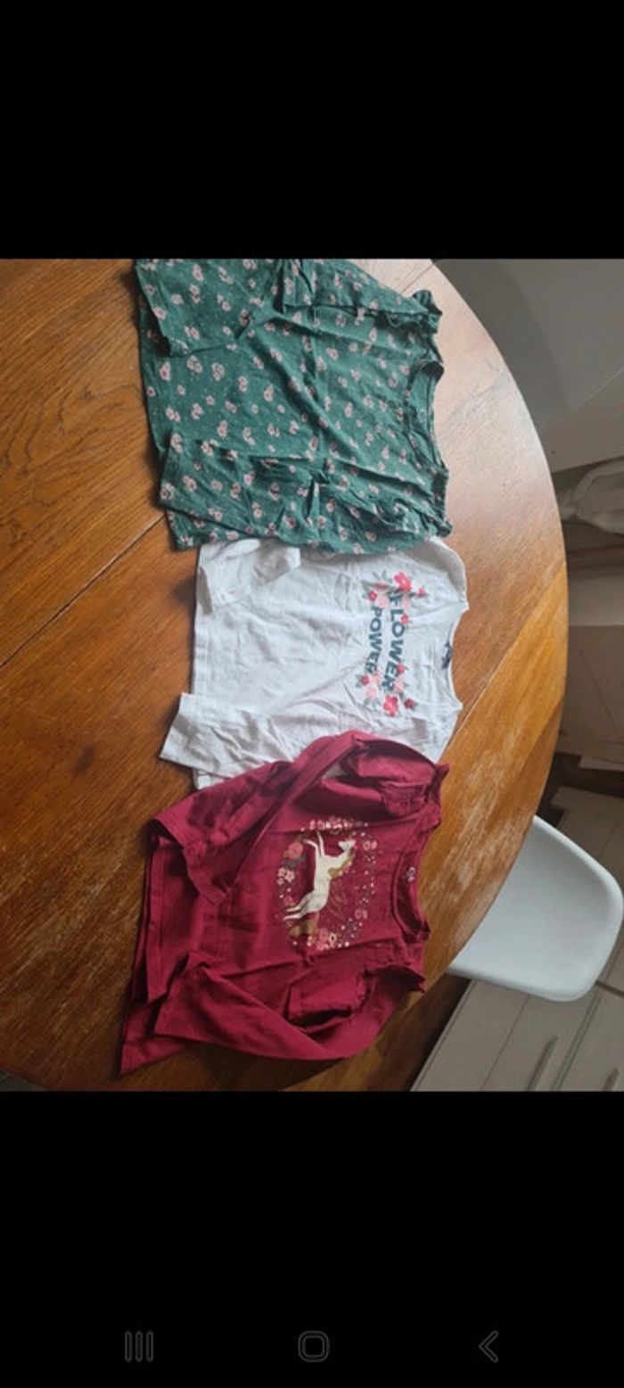 Lot 12 t shirt manches longues okaidi kiabi c&a - photo numéro 20