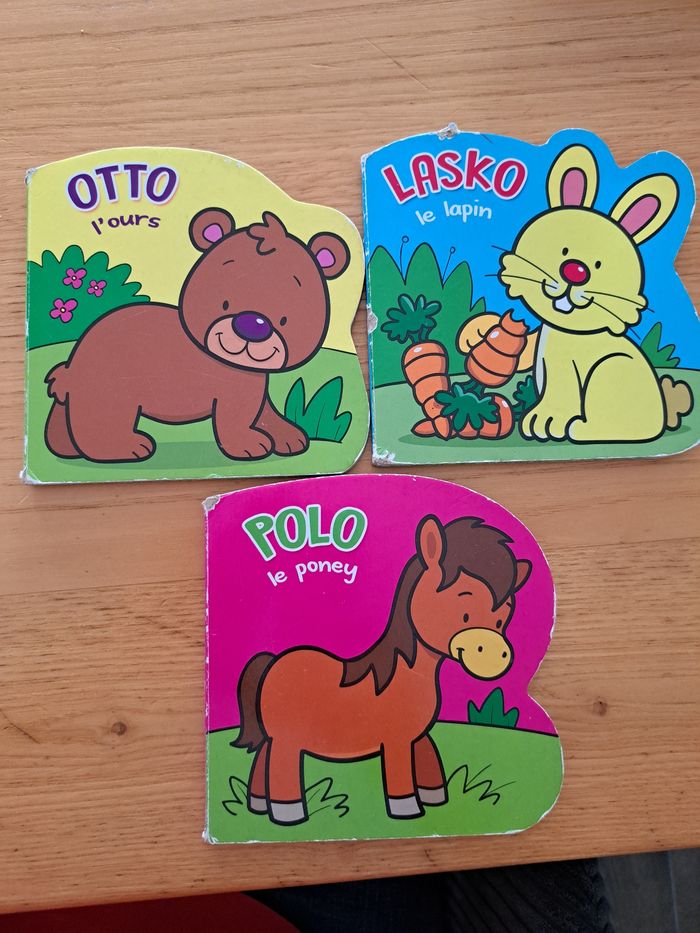 Lot de 3 livres cartonnées