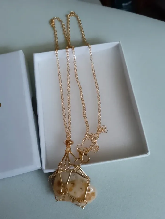 Collier pierre naturelle d'agate - photo numéro 2