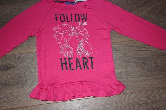 t-shirt La reine des neiges 2 ans rose Disney - photo numéro 2