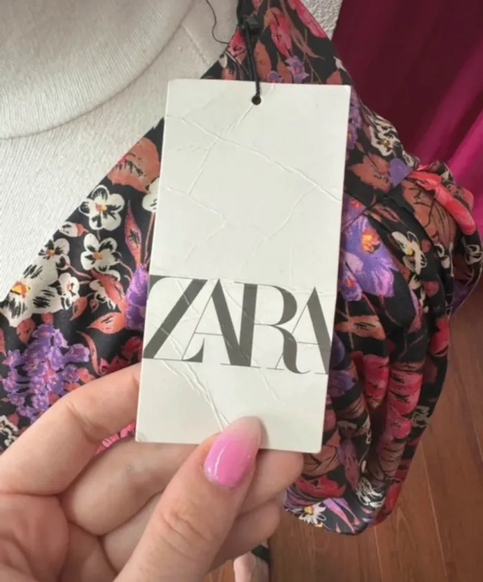 Robe de soirée Zara neuve à fleurs - photo numéro 7