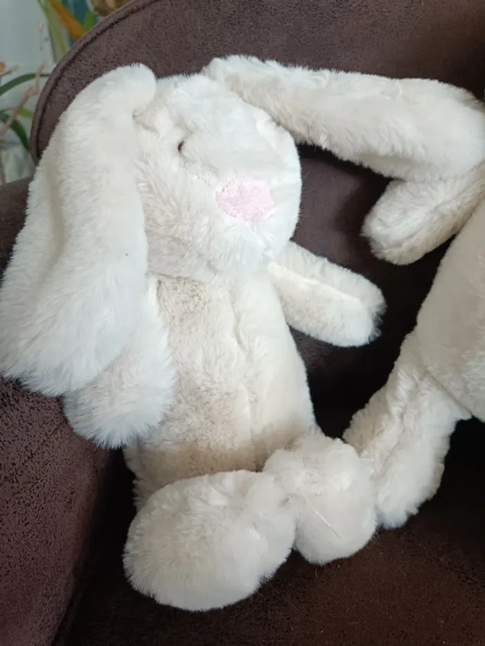 Peluche lapin 100% en matière recyclé - photo numéro 2