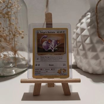 Pokémon carte Lt. Surge's Rattata holographique