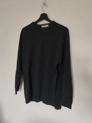 Pull gris taille M 38 100% laine d'agneau