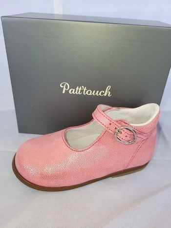 Chaussures charles IX fille en cuir rose Point 23 Made in 🇨🇵