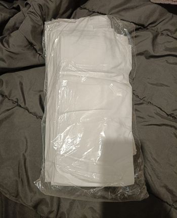 Lot de 5 draps plat en coton 170 x 250