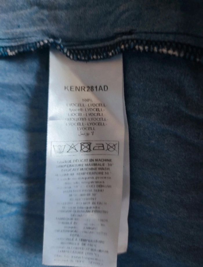 Jolie robe couleur jeans , robe d'été Naf Naf 💖 taille 38 - photo numéro 4