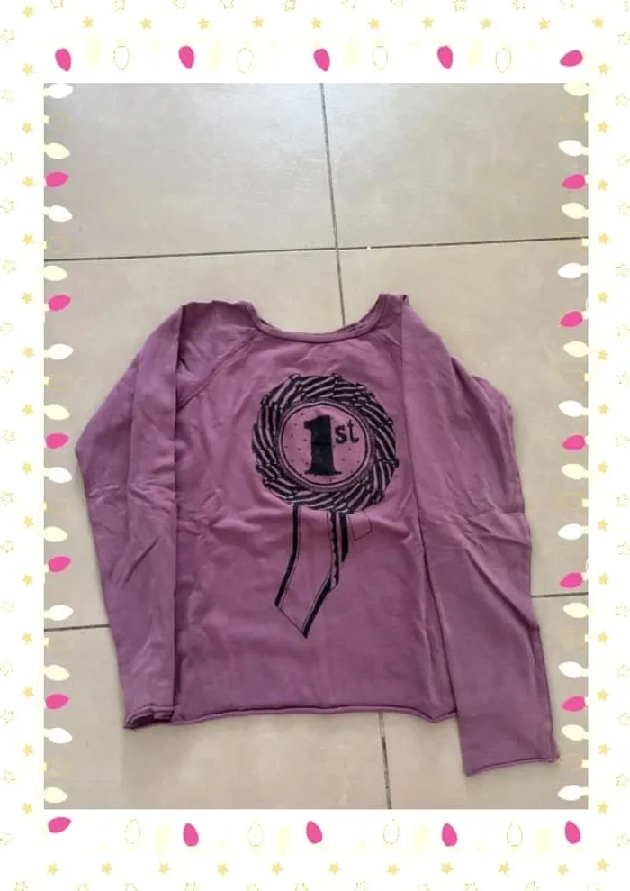 🌟 Pull violet Bonton – Taille 12 ans 🌟 - photo numéro 2