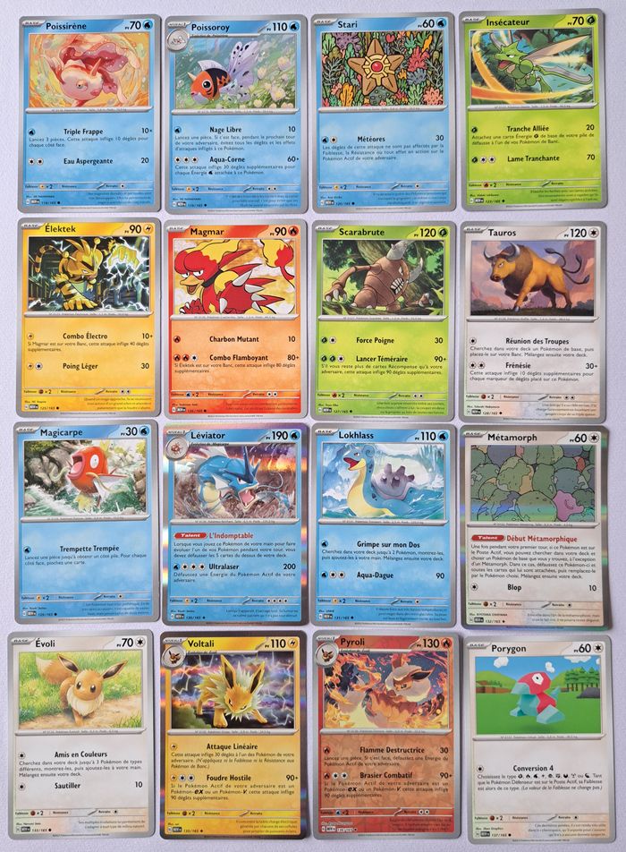 🃏 Collection de 131 cartes Pokémon série EV - 151 de 2024 - photo numéro 8