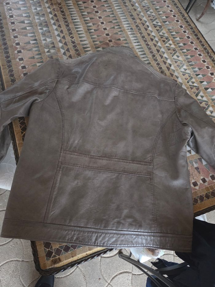 Veste en cuir mise au Green xxl homme - photo numéro 3