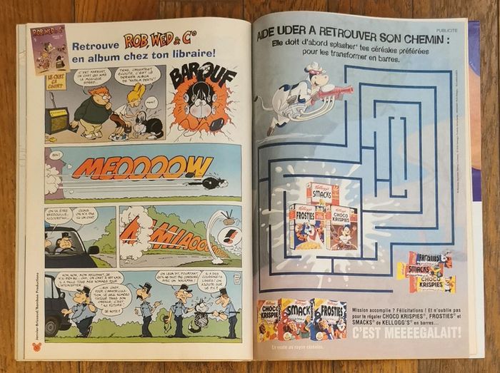 Ancien journal de mickey N°2505 avec cadeau carte bison futé 2000 vintage - photo numéro 12