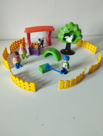 Set Playmobil 123 le Parc animalier 