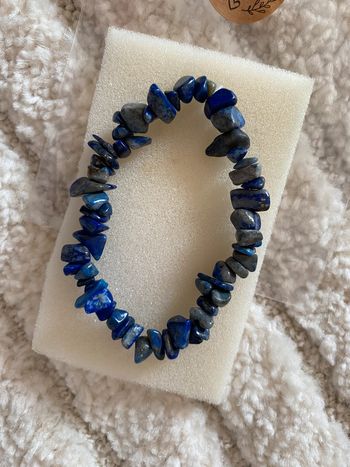 Bracelet pierre précieuse lapiz lazuli