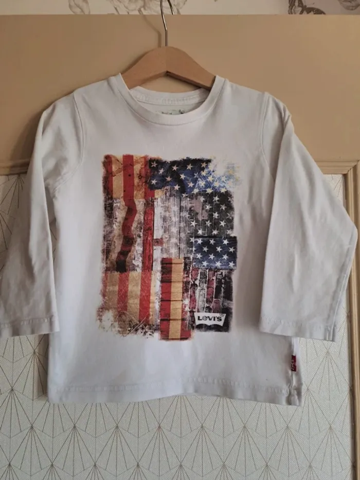 Lot 4 ans 6 T-shirts et 1 veste minis trous ou tâches peuvent encore servir prix mini - photo numéro 16
