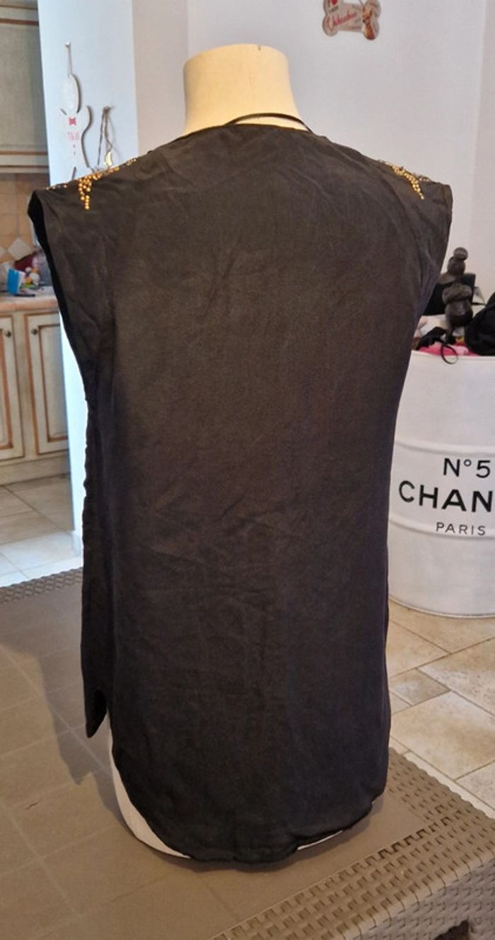 Debardeur en soie, motif léopard - photo numéro 5