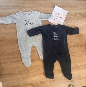 Lot pyjama 1 mois
