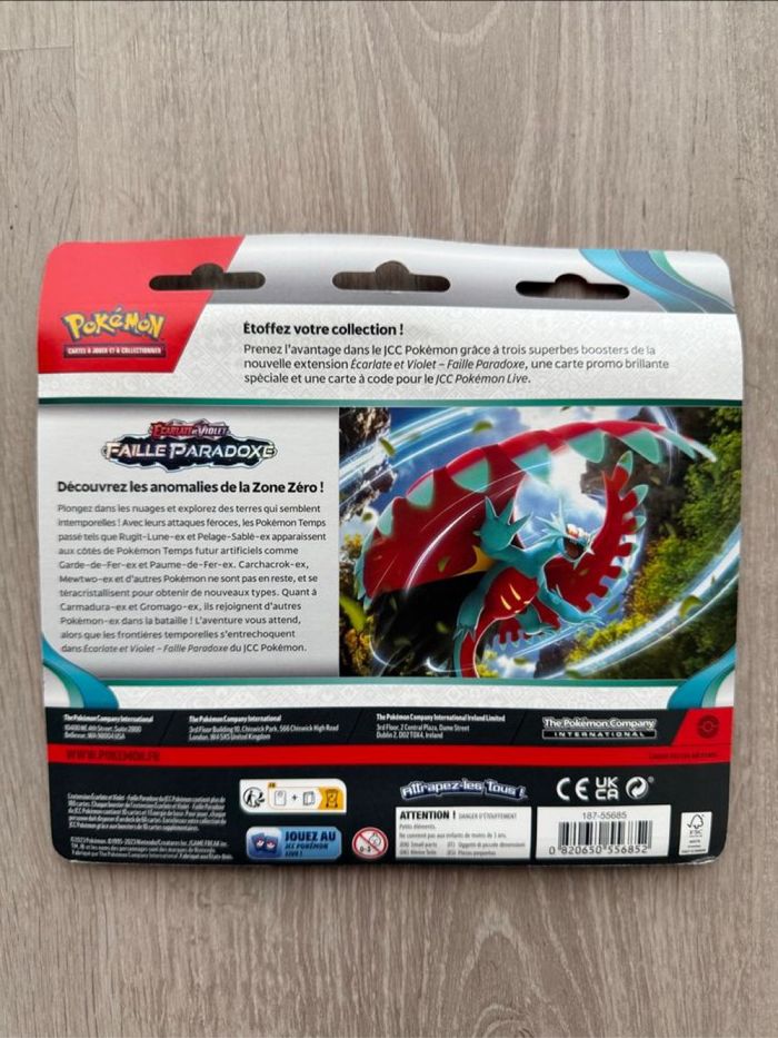 Tripack Pokémon Faille paradoxe Cryodo - photo numéro 2
