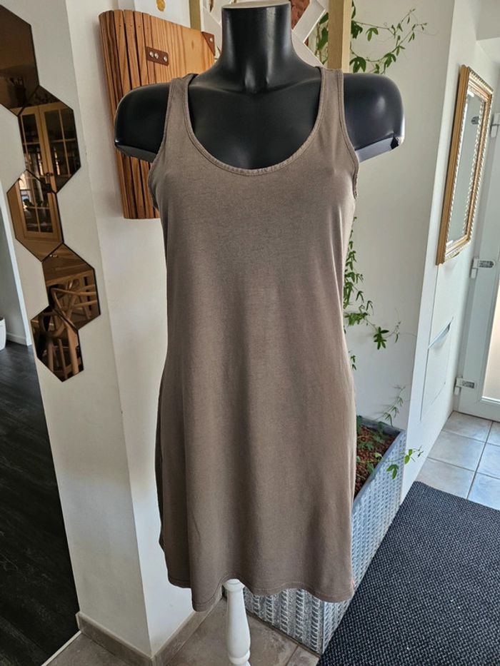 Edc Esprit robe tunique marron taille L - photo numéro 4