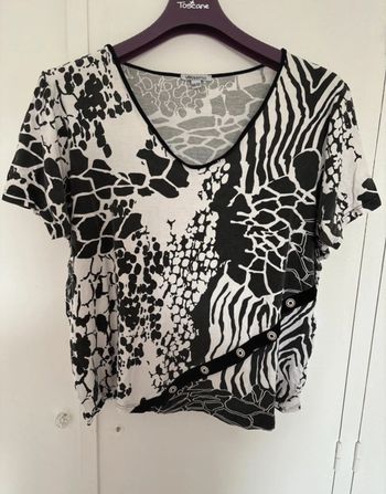 Teeshirt noir et blanc Vetissimo 50/52