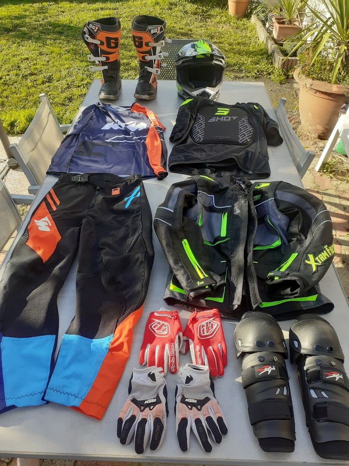 Lot équipements cross enfant