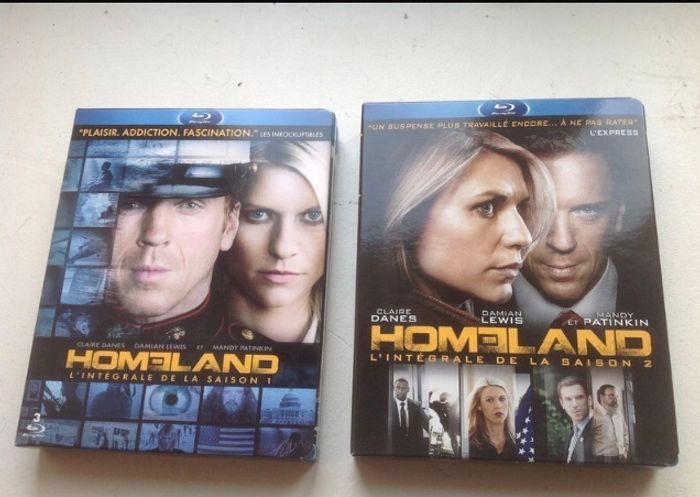 Blu-ray Homeland Saison 1 et Saison 2